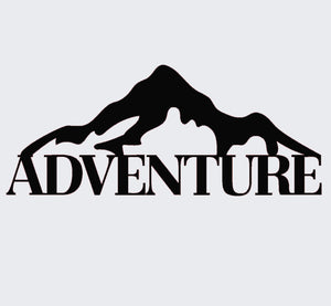 Adventure Mountain Big & Small Sizes Colour Wall Sticker Travelling Climbing  'MT2'