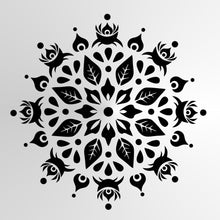 Mandala Leaves Floral Round Big & Small Sizes Colour Wall Sticker Oriental Shabby Chic Romantic / M30
