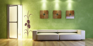 BIG LEAVES MONSTERA PLANT Big & Small Sizes Colour Wall Sticker Shabby Chic Romantic Style 'J0'