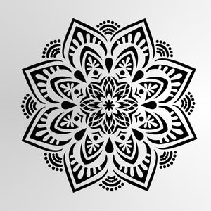 Mandala Flora Round SIZES Reusable Stencil Wall Art Decor Oriental / M31