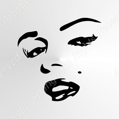 Marilyn Monroe Reusable Stencil Big Sizes Wall Decor Modern Style Actress Singer  / Marilyn4