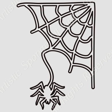 Spider Web HALLOWEEN Various Reusable Stencil Decoration Cards Various Sizes H14