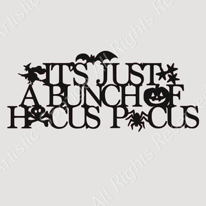 It's Only Bunch Of Focus Pocus Quote HALLOWEEN Various Scary Spider Reusable Stencil Decoration Cards Various Sizes H11