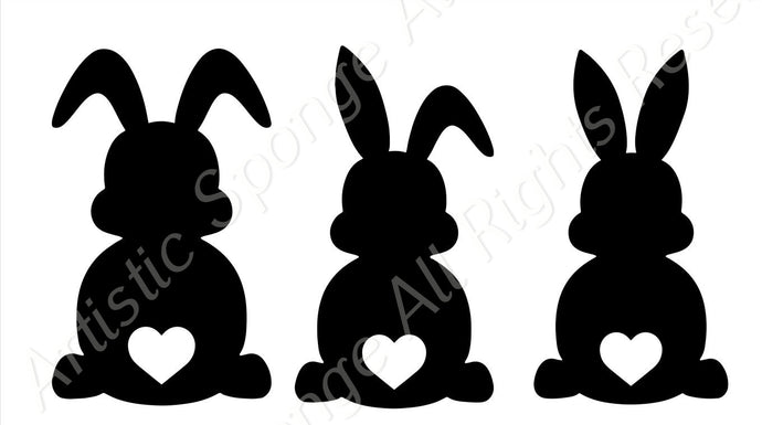 Happy Easter Egg Hunt Sizes Reusable Stencil Bunny Spring Palm Decoration 'E10'