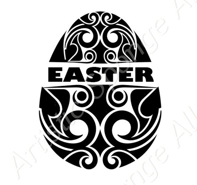 Happy Easter Egg Hunt Sizes Reusable Stencil Bunny Spring Palm Decoration 'E14'