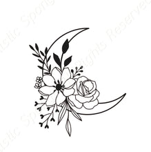 Moon Flowers Reusable Stencil Sizes A5 A4 A3 Decor Spiritual Nature Driven Forces Passing 'MG38'