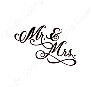 Mr & Mrs Sizes Reusable Stencil Shabby Craft Art Valentine's Wedding Spring Sign 'W3'