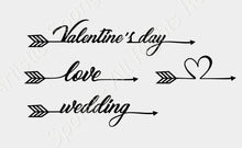 SET OF SIGNS BORDERS Big & Small Sizes Colour Wall Sticker Mother's Day Valentine's Day Love Heart Wedding 'Deco52'