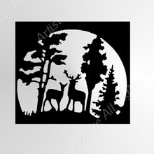 Christmas Trees Deers in Forest Bauble/ Winter Cards Decoration Big & Small Sizes Colour Wall Sticker Decorations Winter Cards SNOW13