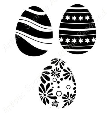 Happy Easter Egg Hunt Sizes Reusable Stencil Bunny Spring Palm Decoration 'E8'