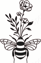 Magical Bee Big & Small Sizes Colour Wall Sticker Modern Spiritual Ezoteric Mystic Weath 'MG19'