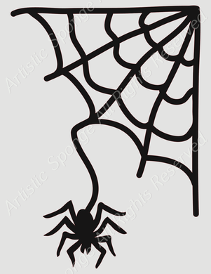 Spider Web HALLOWEEN Various Reusable Stencil Decoration Cards Various Sizes H21