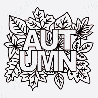 Autumn Leaves Reusable Stencil A3 A4 A5 & Bigger Sizes Shabby Chic Nature Mylar / Wild7