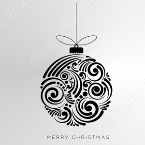Christmas Bauble / Winter Cards Decoration Big & Small Sizes Colour Wall Sticker Decorations Winter Cards SNOW11