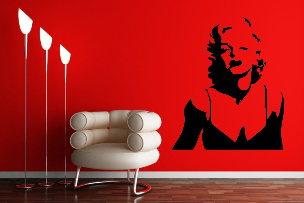 MARILYN MONROE Movie Star Famous ICON Big & Small Sizes Colour Wall Sticker Modern 'Marilyn'