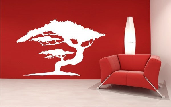 BONSAI TREE Big & Small Sizes Colour Wall Sticker Modern Floral Shabby Chic Style 'Tree5'