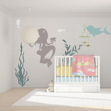 Set of Ocean Mermaids Mermaid Siren KIDS ROOM Sizes Reusable Stencil 'Kids11'