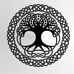 Tree of life Mandala Celtic Big & Small Sizes Colour Wall Sticker Oriental Modern / M7