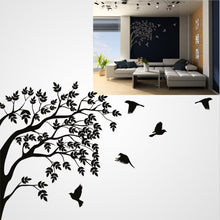 BRANCH AND FLYING BIRDS Sizes Reusable Stencil Shabby Chic Romantic Style 'Tree53'