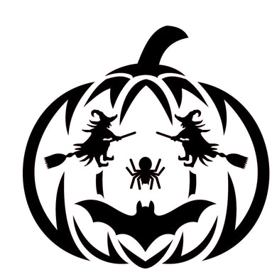 Halloween Pumpkin Scary Death Party Sizes Reusable Stencil Shabby Chic Romantic Style 'H23'
