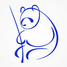 Panda Sketch Big & Small Sizes Colour Wall Sticker Animal 'Animal68'