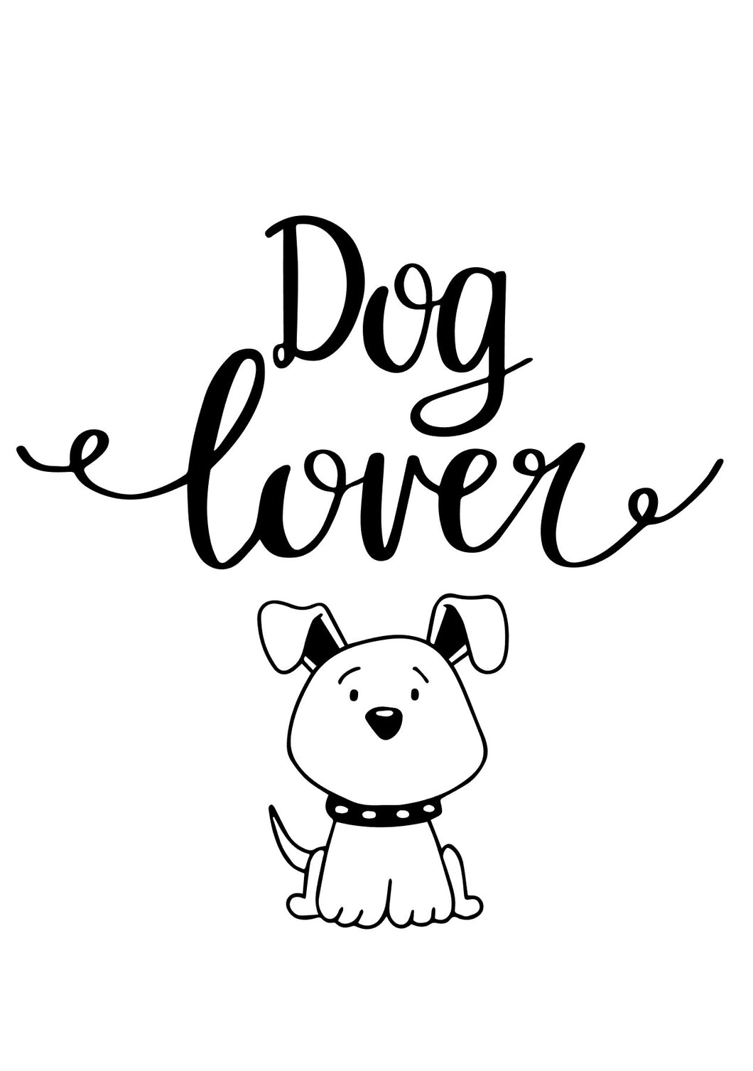 Dog Lover Sizes Reusable Stencil Modern Animal Style Paws Walking Breed 'Q103'