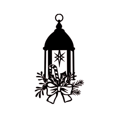 Merry Christmas Lantern Tree Decoration Winter Cards Decoration Reusable Stencil Various Sizes / SNOW58