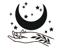 HAND ESOTERIC MOON MAGICAL Big & Small Colour Wall Sticker Spiritual Moon Phases Mystical 'MG11'
