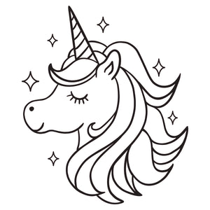Unicorn Horse Big & Small Sizes Colour Wall Sticker Art Craft Shabby Chic Style / Kids169