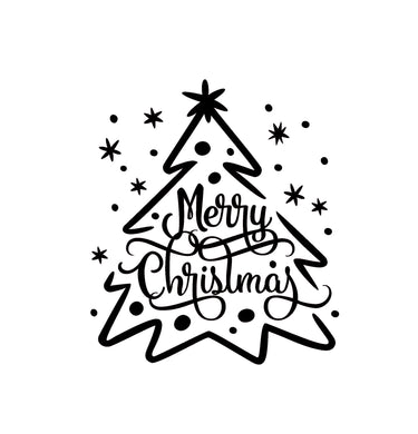 Merry Christmas Tree Decoration Winter Cards Decoration Reusable Stencil Various Sizes / SNOW64