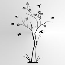 TREE AND BIRDS Big & Small Sizes Colour Wall Sticker Modern Floral Shabby Chic Style 'Tree89'