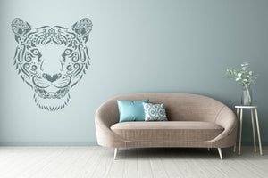 TIGER WILD MOHENDI Big & Small Sizes Colour Wall Sticker Oriental Modern / Animal4
