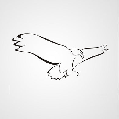 FLYING EAGLE ARTISTIC SKETCH Big & Small Sizes Colour Wall Sticker Kids Room Animal Modern 'Kids138'