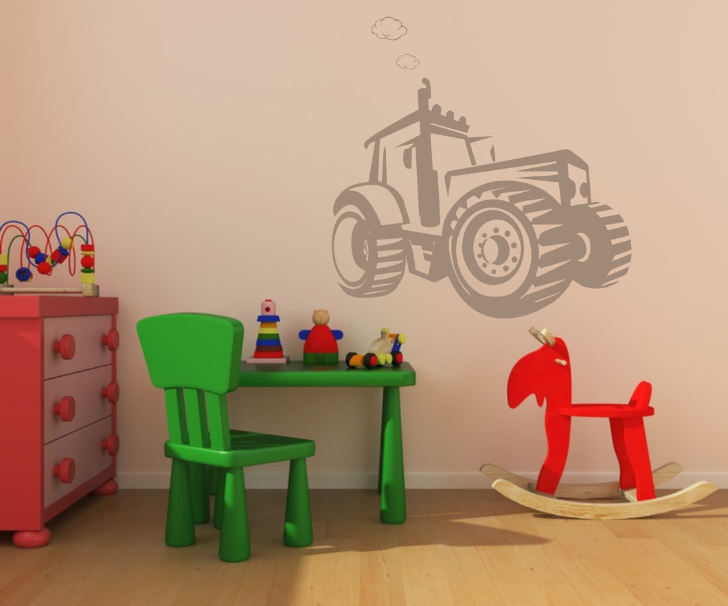 TRACTOR KIDS ROOM Big & Small Sizes Colour Wall Sticker Kids Room Modern Style / Kids155