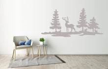 Christmas Deer Decoration Winter Trees Forest Winter Cards Decoration Reusable Stencil Various Sizes / SNOW23