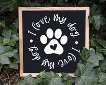 I Love My Dog Sizes Reusable Stencil Modern Animal Style Breed Paws Happy 'Q101'