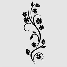 EDGY FLOWERS PLANT Big & Small Sizes Colour Wall Sticker Shabby Chic Romantic Style 'J17'