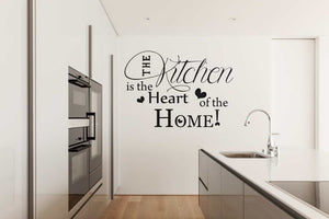 'KITCHEN IS THE HEART OF THE HOME' QUOTE Sizes Reusable Stencil Modern Style 'N77'
