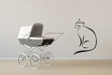 ARTISTIC CAT SKETCH Sizes Reusable Stencil Animal Romantic Style 'Animal93'