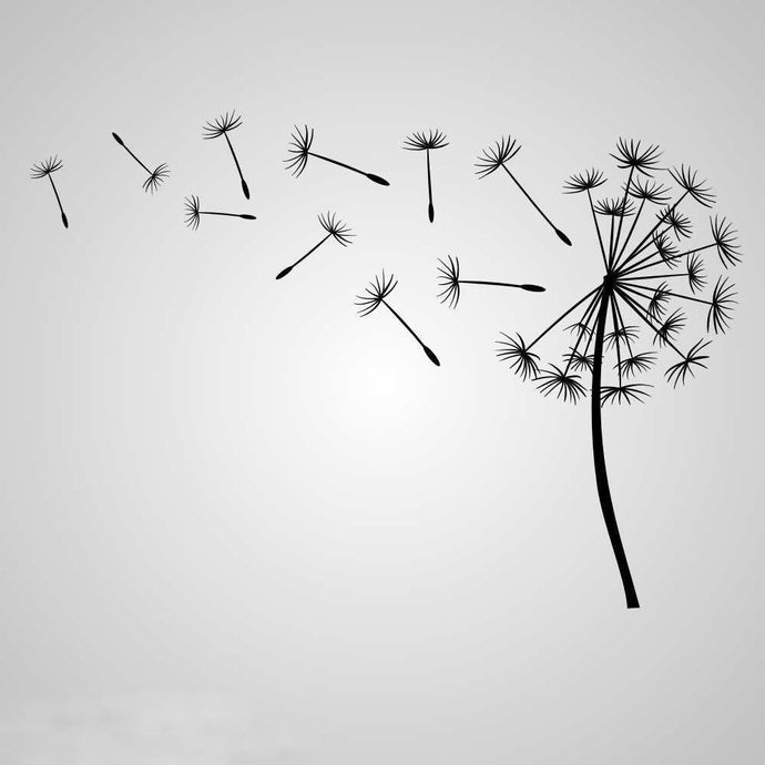 DANDELIONS ON WIND Sizes Reusable Stencil Shabby Chic Romantic Style 'Flora31'