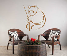 ARTISTIC PANDA SKETCH Sizes Reusable Stencil Animal Romantic Style 'Animal68'