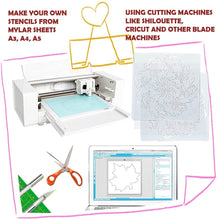 Empty Mylar Stencil Sheets 125 micron 0.15mm A6 A5 A4 A3 for Shilouette Cricut 250 QTY