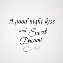 ,,A GOOD NIGHT KISS AND SWEET DREAMS'' VALENTINE'S QUOTE Sizes Reusable Stencil Modern Style 'Q49'