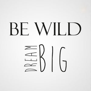 ,,BE WILD DREAM BIG'' QUOTE Sizes Reusable Stencil Modern Style 'Q34'