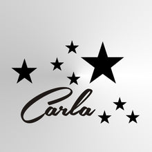 CUSTOM GIRL'S NAME Big Sizes Colour Wall Sticker Modern Kids room Bedroom 'CARLA'