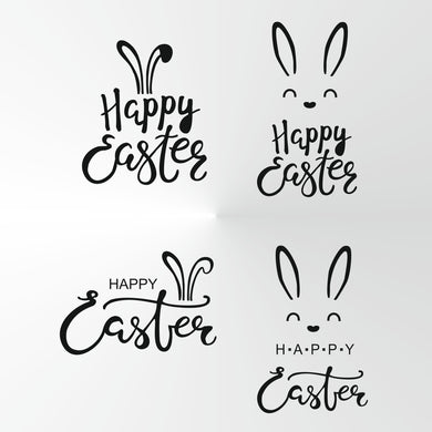 Happy Easter Bunny Ears Egg Hunt Sizes Reusable Stencil Spring Palm Decoration 'E5'