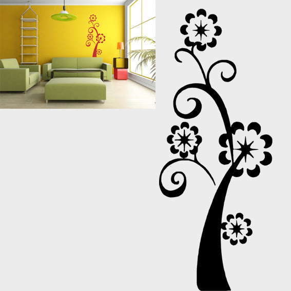 FLOWER BRANCH Big & Small Sizes Colour Wall Sticker Flower Shabby Chic 'F29'