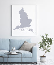 Map Of England A5 A4 A3 & Larger Sizes Reusable Stencil World Map Globe Travel Modern Style 'P23'