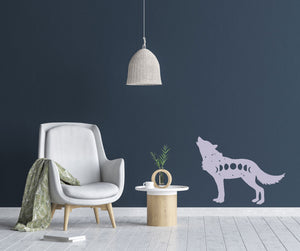 Night Wolf Moon Phases Big & Small Sizes Colour Wall Sticker Travelling Climbing  'MG5'
