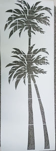EXOTIC PALMS Sizes Reusable Stencil Modern Oriental Romantic Style 'Tree30'